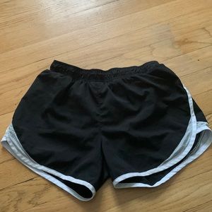 Black and white trim Go Dry active shorts